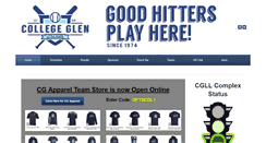 Desktop Screenshot of collegeglenlittleleague.com